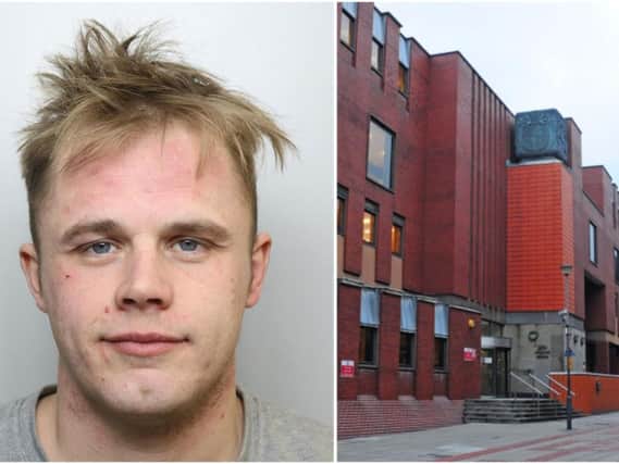 Damien Robinson was jailed for a total of 22 months when he appeared at Leeds Crown Court.