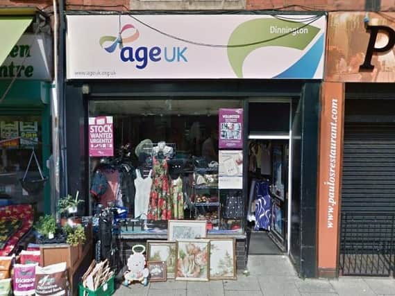 Bysouth raided the Age UK shop in Laughton Road, Dinnington