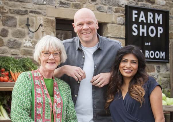 Top Of The Shop with  Alison Swan Parente, Tom Kerridge, Nisha Katona.  Photographer: Andrew Hayes-Watkins