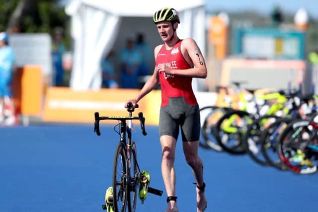 England's Alistair Brownlee during the Mixed Team Relay Triathlon final. Picture: Danny Lawson/PA