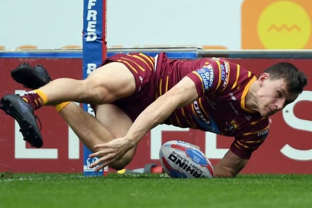 Innes Senior, 17, one of two twin brothers to debut for Huddersfield Giants against Castleford (Picture: John Rushworth)