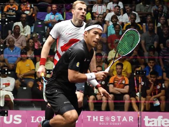 NO WAY THROUGH: Sheffield's Nick Matthew lost out to Nafiizwan Adnan in the quarter-finals of the men's singles on Saturday morning. Picture: England Squash