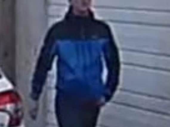 Police image of a man they would like to speak to in connection with a robbery.