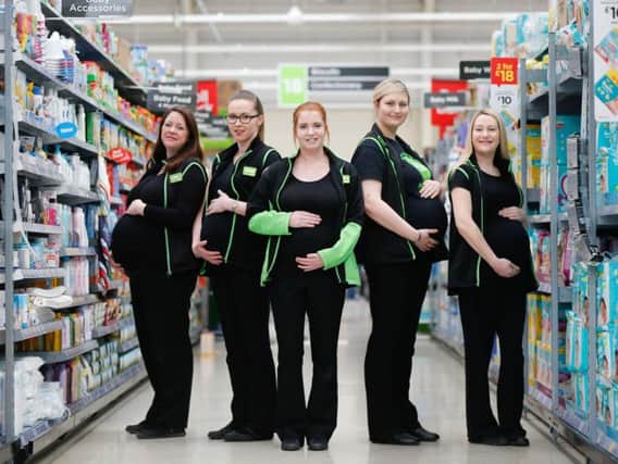 The five friends all work together at Asda in Hull