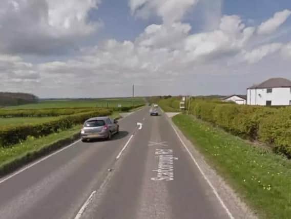 he crash happened on the A165. Credit: Google Street View