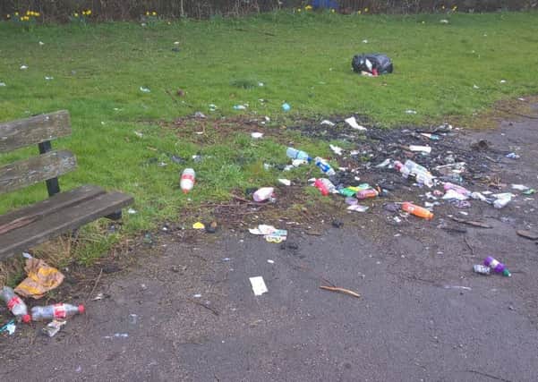 What should be done about discarded litter and its blight on Yorkshire communities?