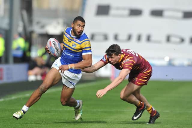 Teenage brothers Louis Senior, pictured, and Innes have made their Huddersfield Giants Super League debuts under caretaker head coach Chris Thorman (Picture: Tony Johnson).