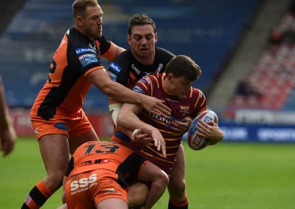 Innes Senior, pictured, and his twin Louis have made their Huddersfield Giants Super League debuts under caretaker head coach Chris Thorman (Picture: Matthew Merrick).