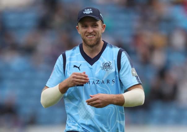 David Willey will earn a reported Â£225,000 during his IPL spell with Chennai Super Kings (Picture: Paul Currie/SWpix.com).