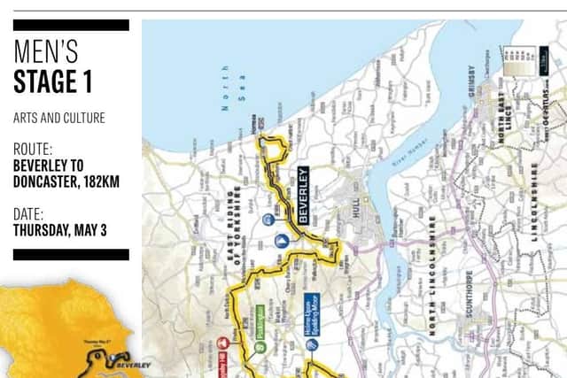 The Official Tour de Yorkshire programme has all of the stage maps.