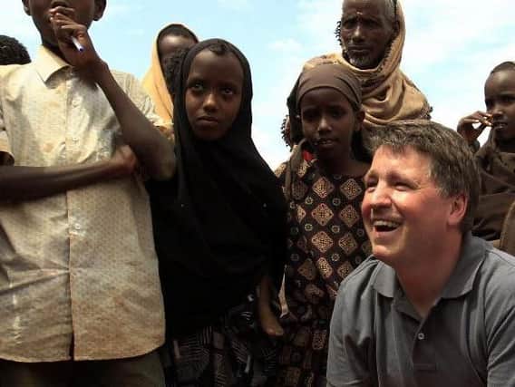 Justin Forsyth, former chief executive of Save the Children UK, during a trip to Dagahaley refugee camp, in Kenya, in 2011