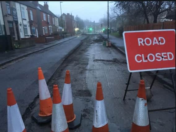 Emergency services are dealing with a gas leak in Sheffield this morning (Pic: BBC Radio Sheffield)