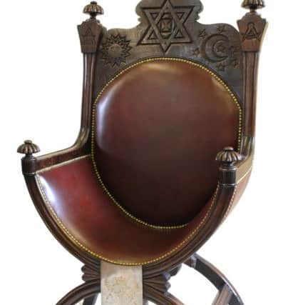 The Masonic throne