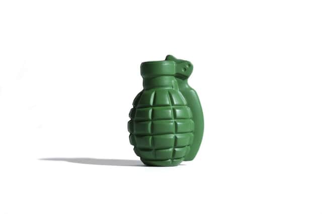 The stress ball made to look like a grenade.