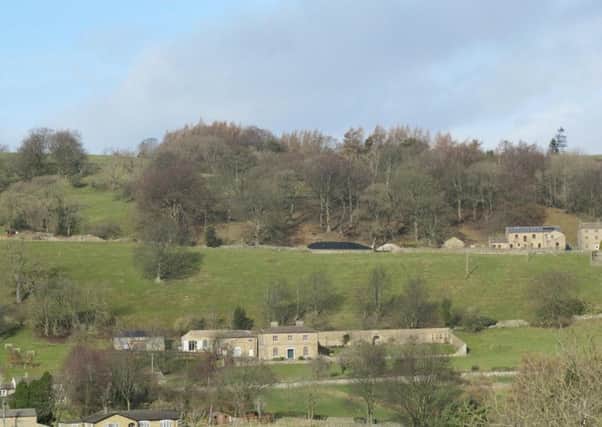 The slurry store at Town Head Farm will be built behind the trees on the hillside. Picture courtesy of the Yorkshire Dales National Park Authority.