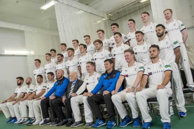 Ready for action: The Yorkshire squad. Picture: Allan McKenzie/SWpix