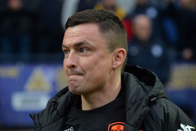 Leeds United head coach Paul Heckingbottom watches from the sidelines during Tuesday's defeat at 
Preston North End (Picture: Bruce Rollinson).