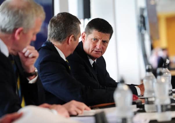 OPTIMISTIC: Yorkshire's director of cricket, Martyn Moxon, pictured at the club's recent AGM. Picture: Simon Hulme
