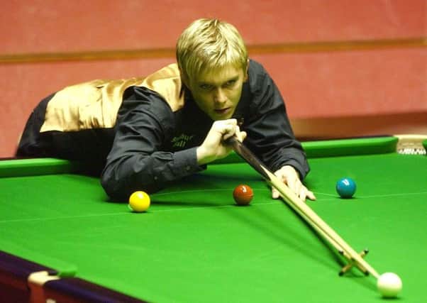 Classic encounter: Paul Hunter during his Embassy World Snooker semi-final match against Ireland's Ken Doherty.