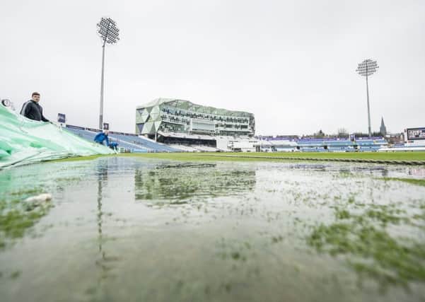 The outfield at Headingley.