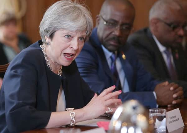 Prime Minister Theresa May hosts a meeting with Commonwealth leaders, Foreign Ministers and High Commissioners in relation to the Windrush generation, at 10 Downing Street, London, on the sidelines of the Commonwealth Heads of Government Meeting.