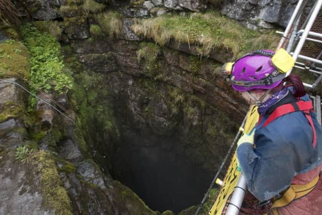 Gaping Gill is one of the longest, largest and most complex underground caverns in the UK, measuring 129 metres in length and 31 metres in height