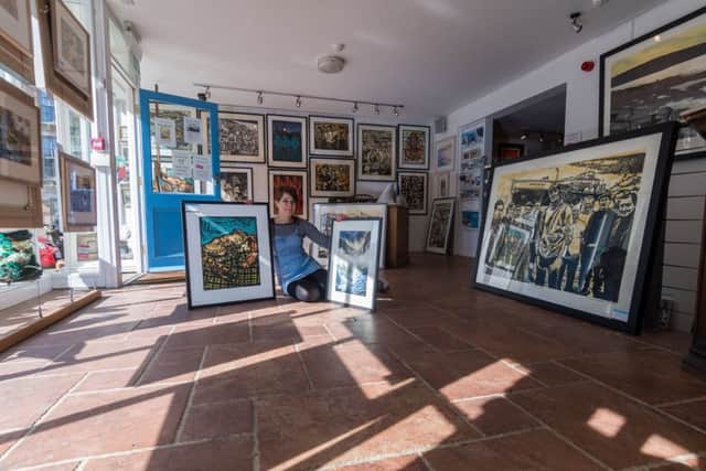 Allison Milnes, owner of Staithes Gallery