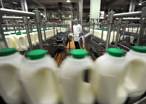 11 may 2011.
Yorkshire Post Environment Awards.
Robin Dearden in the bottling plant at Arla Foods, Stourton, Leeds.