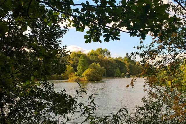 Golden Acre Park in north Leeds is popular for its circular lakeside walk and pretty gardens