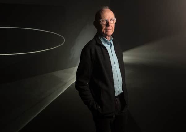 Artist Anthony McCall in his exhibition at The Hepworth Wakefield. Picture by Darren O'Brien/Guzelian
.