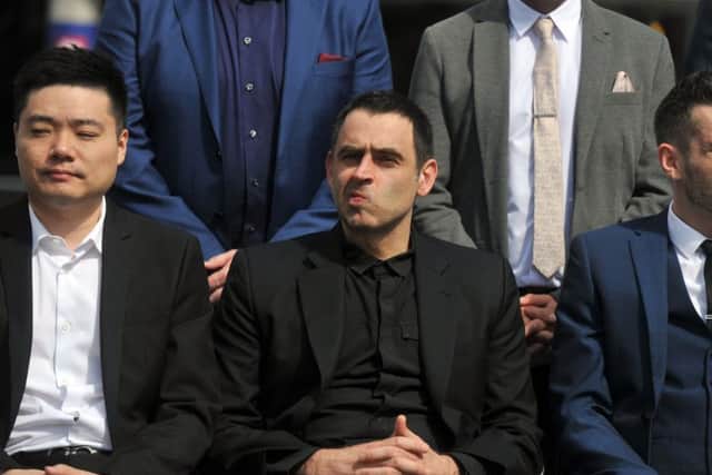 Ronnie O'Sullivan at the 2018 Betfred World Snooker Championship Media Launch at The Crucible, Sheffield.  Picture Tony Johnson.