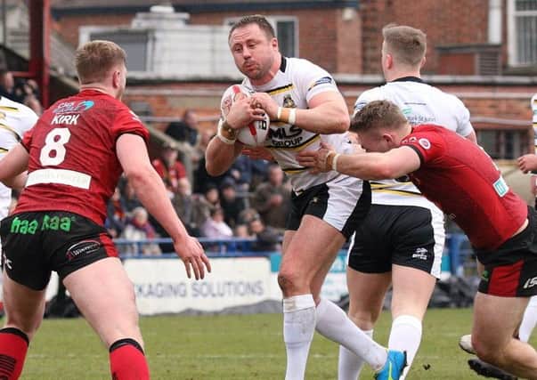 Tim Spears, pictured in action for York City Knights, hopes to captain them to a Cup upset (Picture: York City Knights).