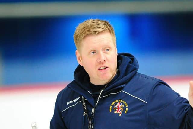 Pete Russell, GB ice hockey head coac. Picture courtesy of Ice Hockey UK.