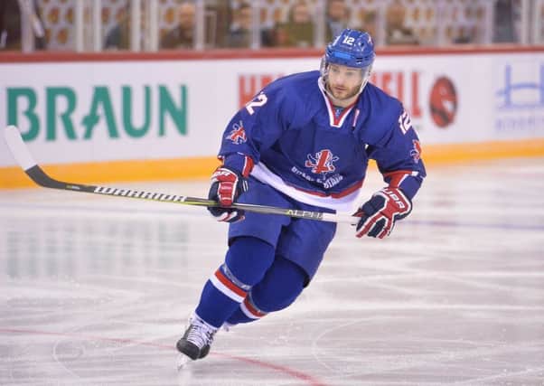 SPECIAL PERFORMANCE: GB forward Rob Dowd in Budapest against Slovenia. Picture: Dean Woolley.