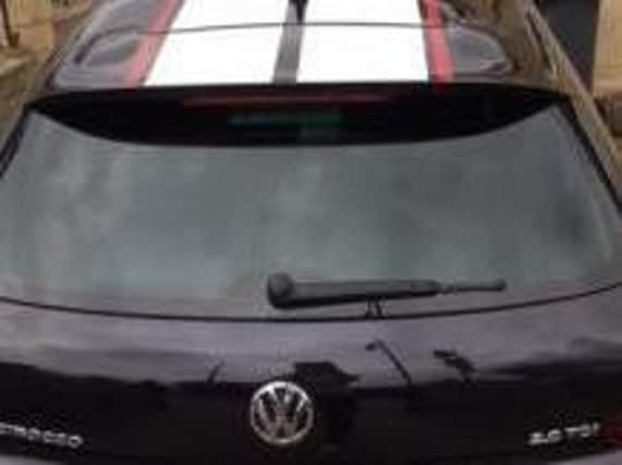 This Volkswagen Scirocco was stolen when burglars broke into a house in Elland.
