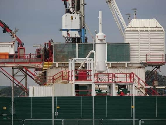 A fracking rig in the north west