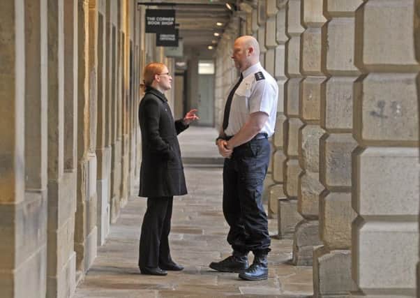 Holly Lynch MP with Chief Insp Nick Smart, chair of West Yorkshire Police Federation, a supporter of the bill. Picture Tony Johnson.