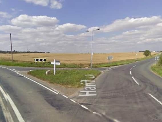 Fire crews were called to the scene near the A1033 outside Burstwick last night. Picture: Google