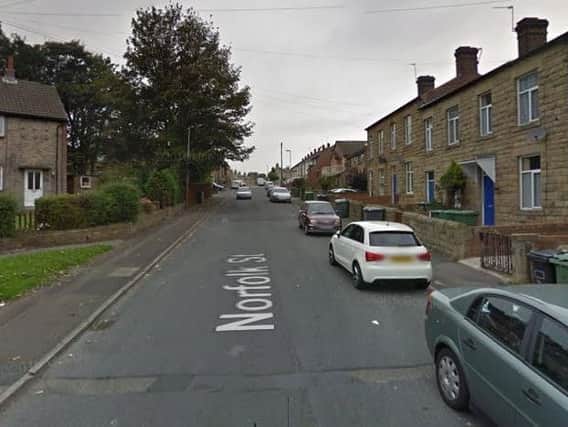 The man's body was found inside a house in Norfolk Street, Batley. Picture: Google