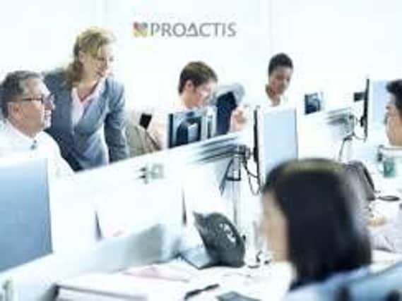 A group of office workers at Proactis