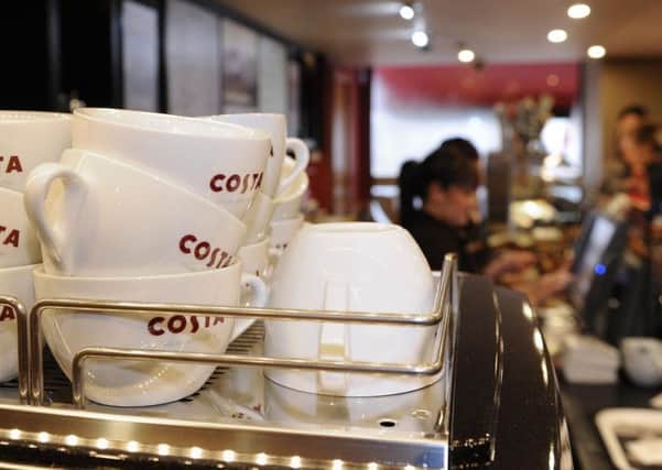 Costa Coffee shop.