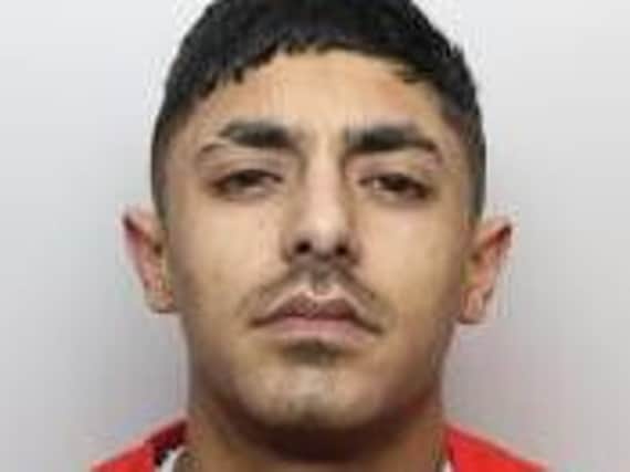 Waqas Hussain, 23, was jailed for seven years when he appeared at Bradford Crown Court.