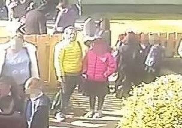 CCTV of Renata dropping her daughter off at school on the last morning she was seen.