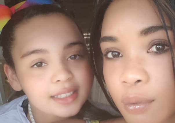 Tanya Simms and her nine-year-old daughter Talia