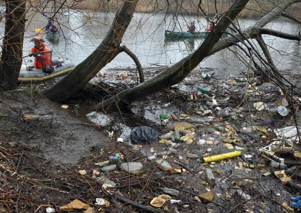A litter pick along the river Aire in Leeds - but is this the impression that Yorkshire wants to give to the world?