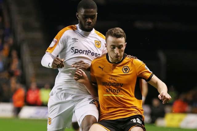 Wolverhampton Wanderers' Diogo Jota is challenged by Hull City's Fikayo Tomori (left) (Picture: PA)