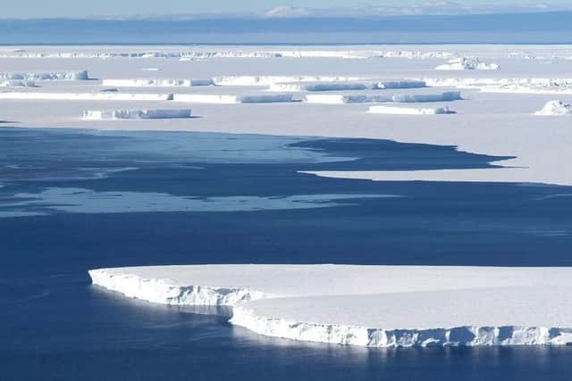 Picture issued by Natural Environment Research Council (NERC) of the Thwaites glacier, as the UK NERC and the US National Science Foundation (NSF) will deploy scientists to investigate what is causing ice loss at the glacier, how quickly it could collapse and how that would impact global sea levels. Picture: PA