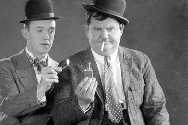 Stan Laurel and Oliver Hardy were among the early stars of Hollywood.
