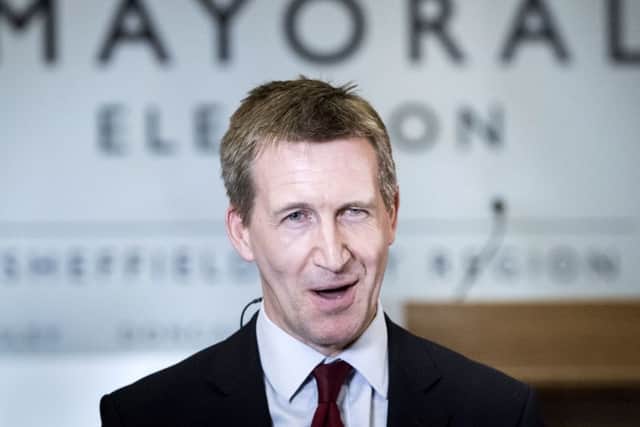 Dan Jarvis is pictured during a TV interview after being elected as the Sheffield City Region Mayor following the ballot count at the English Institute of Sport in  Sheffield. PRESS ASSOCIATION Photo. Picture date: Friday May 4, 2018. See PA story POLITICS Election. Photo credit should read: Danny Lawson/PA Wire