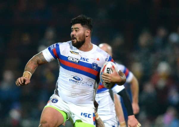 David Fifita is in contention to return for Wakefield Trinity against Hull KR.  Picture: Bruce Rollinson